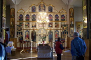 Ikonostase in der Kirche in Buda-Koschelewo